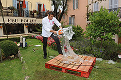 Sculpture sur Glace aux Etoiles de Mougins 2008
