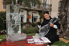 Sculpture sur Glace aux Etoiles de Mougins 2008