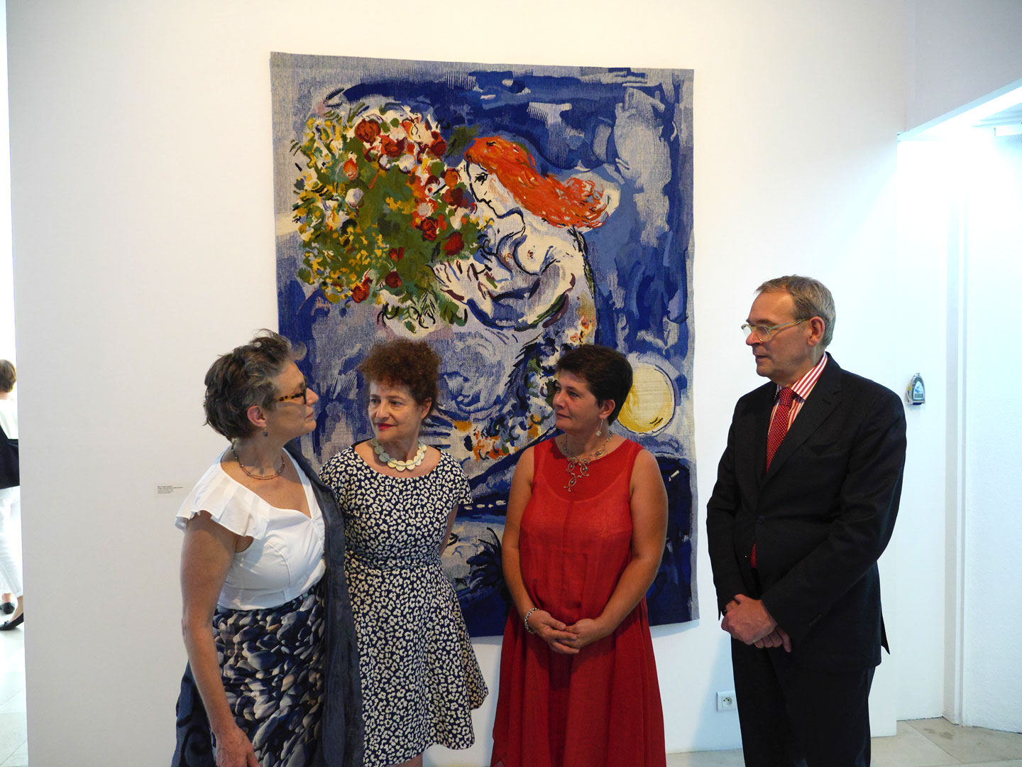 Inauguration de l'exposition « Nice Soleil Fleurs - Marc Chagall et la Baie des Anges » au musée national Marc Chagall de Nice
